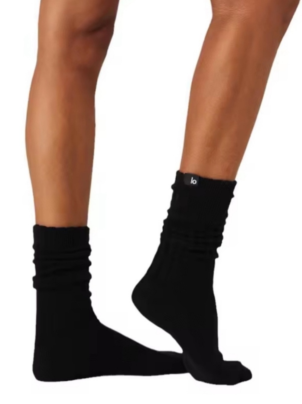 ALO Yoga Unisex Scrunch Sock - Black - NWT